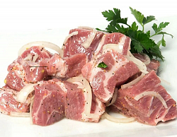 Шашлык из свиной шейки в сливочном маринаде
